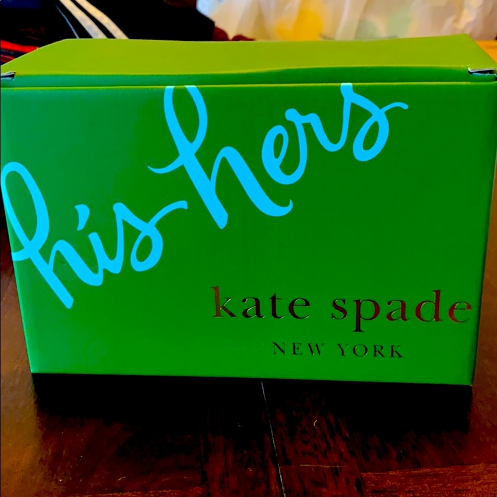 Kate Spade His and Hers wine glasses